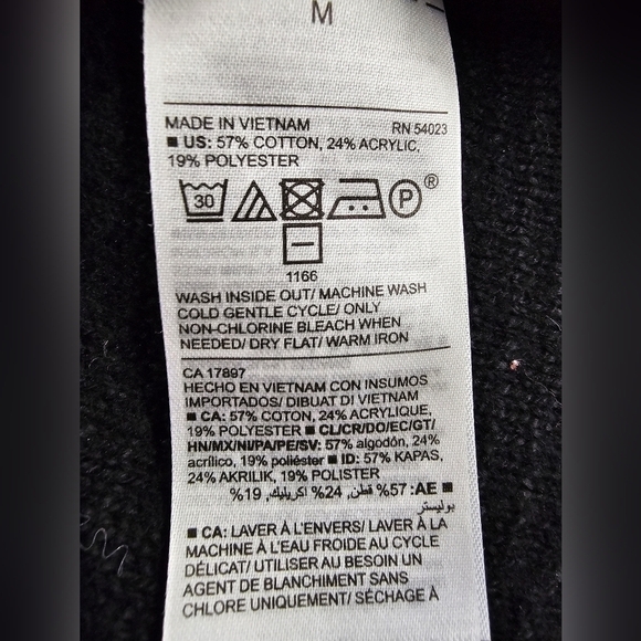 Old Navy Black So Soft Lite Ribbed Crew Neck Long Sleeve Black Sweater Size M - Picture 5 of 9